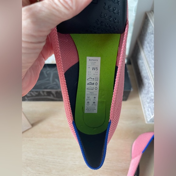 Rothy’s The High Point In Love Insole Tulip Pink Heels Shoes Womens - Picture 7 of 16